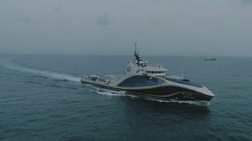اولین کشتی خودران مبتنی‌بر هوش مصنوعی چین