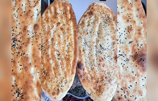 (ویدئو) فرآیند پخت نان بربری به شیوه افغان ها؛ تهیه نان در نانوایی کابلی 